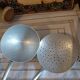 Écumoire et louche en aluminium vintage