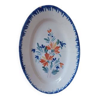 Old Faience dish - Restored in the old style