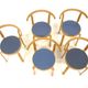 Set of 5 chairs "The 8000 serie", Rud Thygesen & Johnny Sørensen, Denmark, 1980