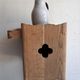 Vintage wooden bedside - Louis XV style nightstand in Oak