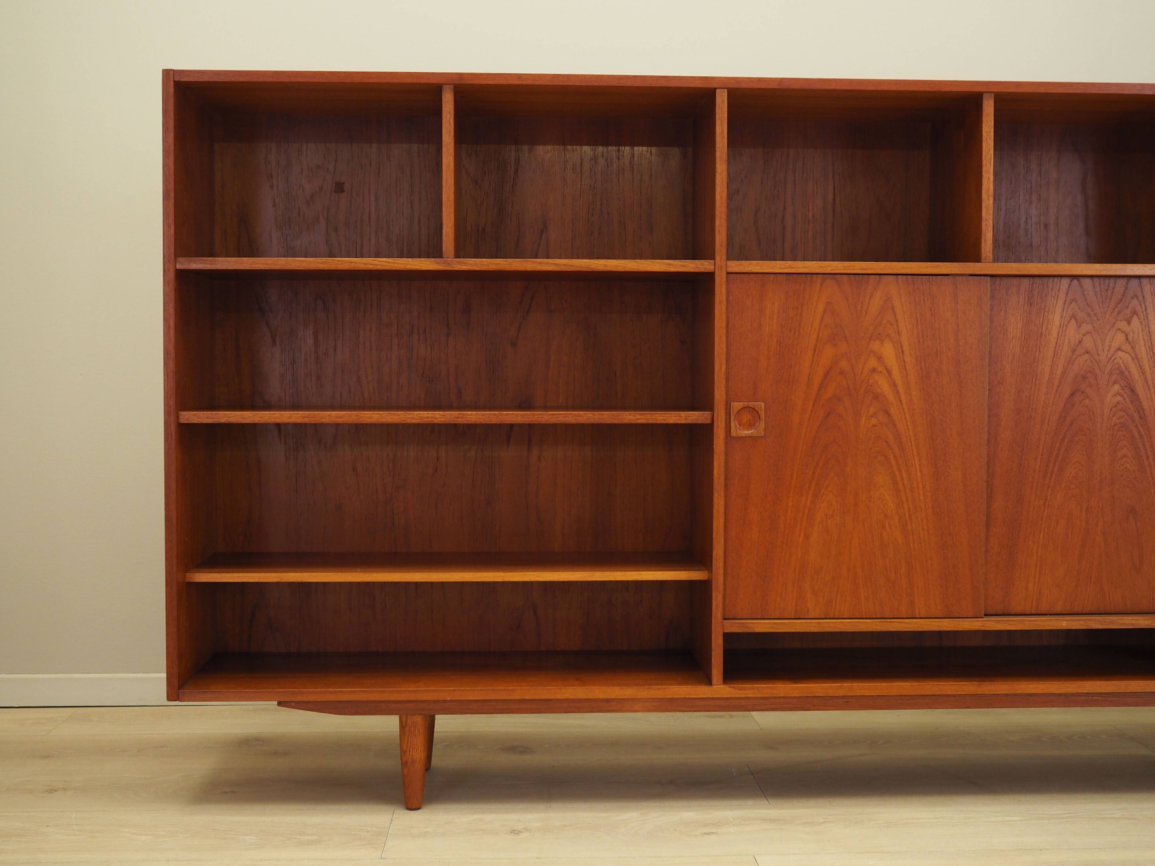 Teak bookcase, Danish design, 1970s, production: Denmark