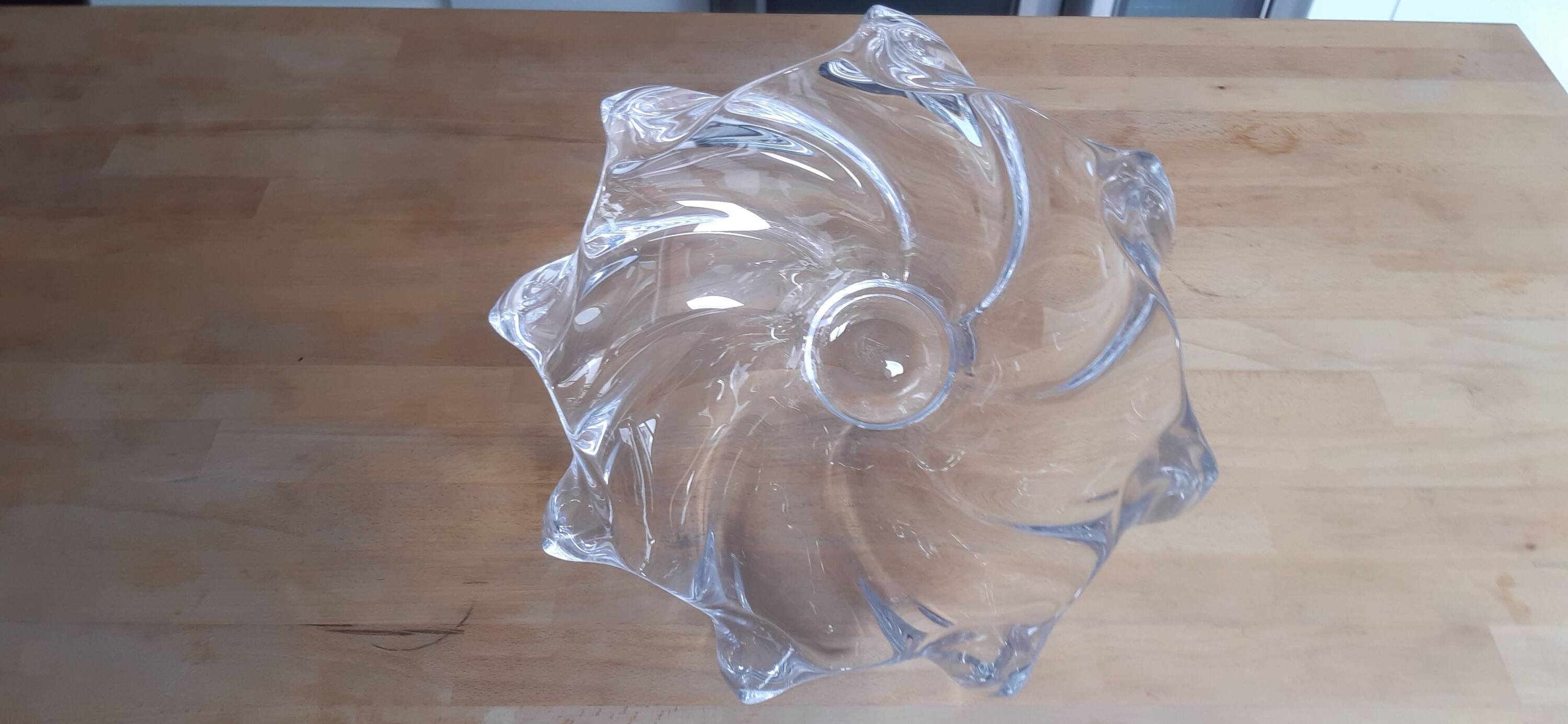 Antique fruit bowl from Vannes art crystal factory