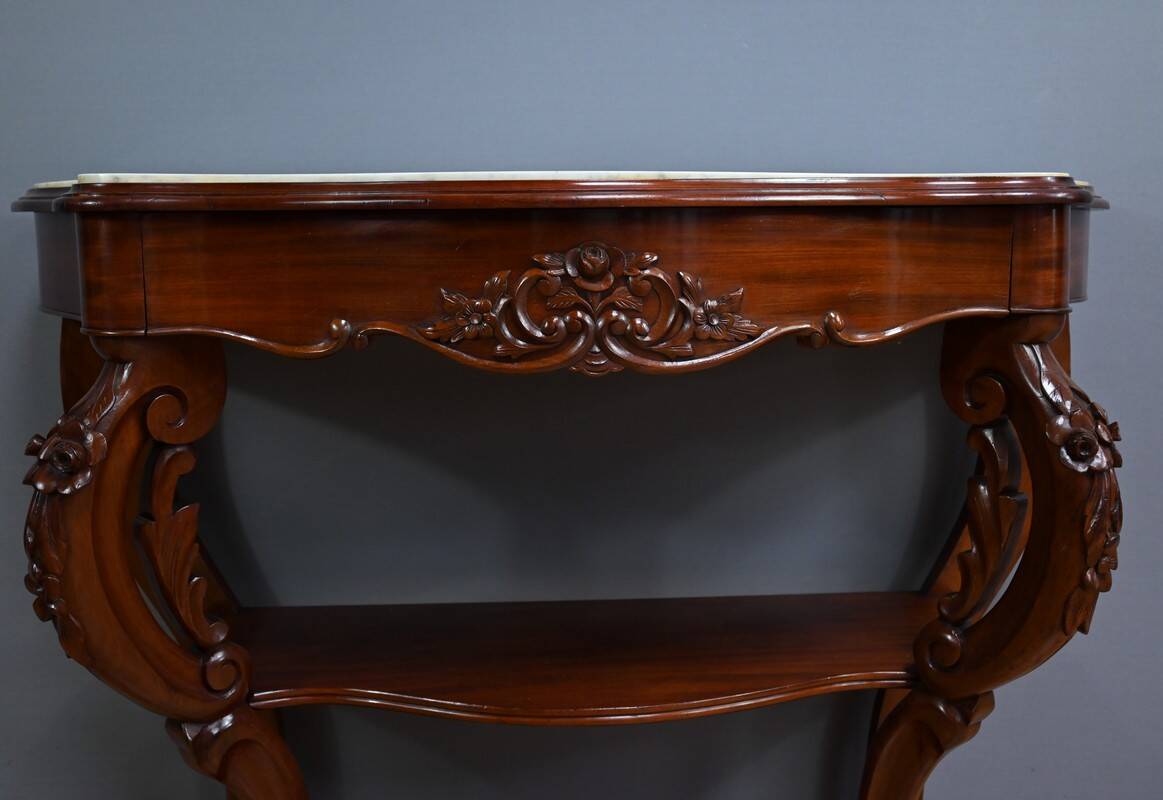 Mahogany Console, Napoleon III Period – Part 2 of the 19th Century