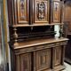 Renaissance-style two-body buffet in walnut