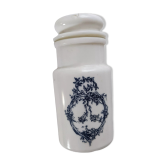 Apothecary jar pharmacy vintage opal
