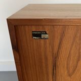 Model 19 High Sideboard in Teak with Sliding Doors by Gunni Omann for Omann Jun, 1960s