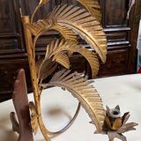 Pair of vintage seventies palm sconces