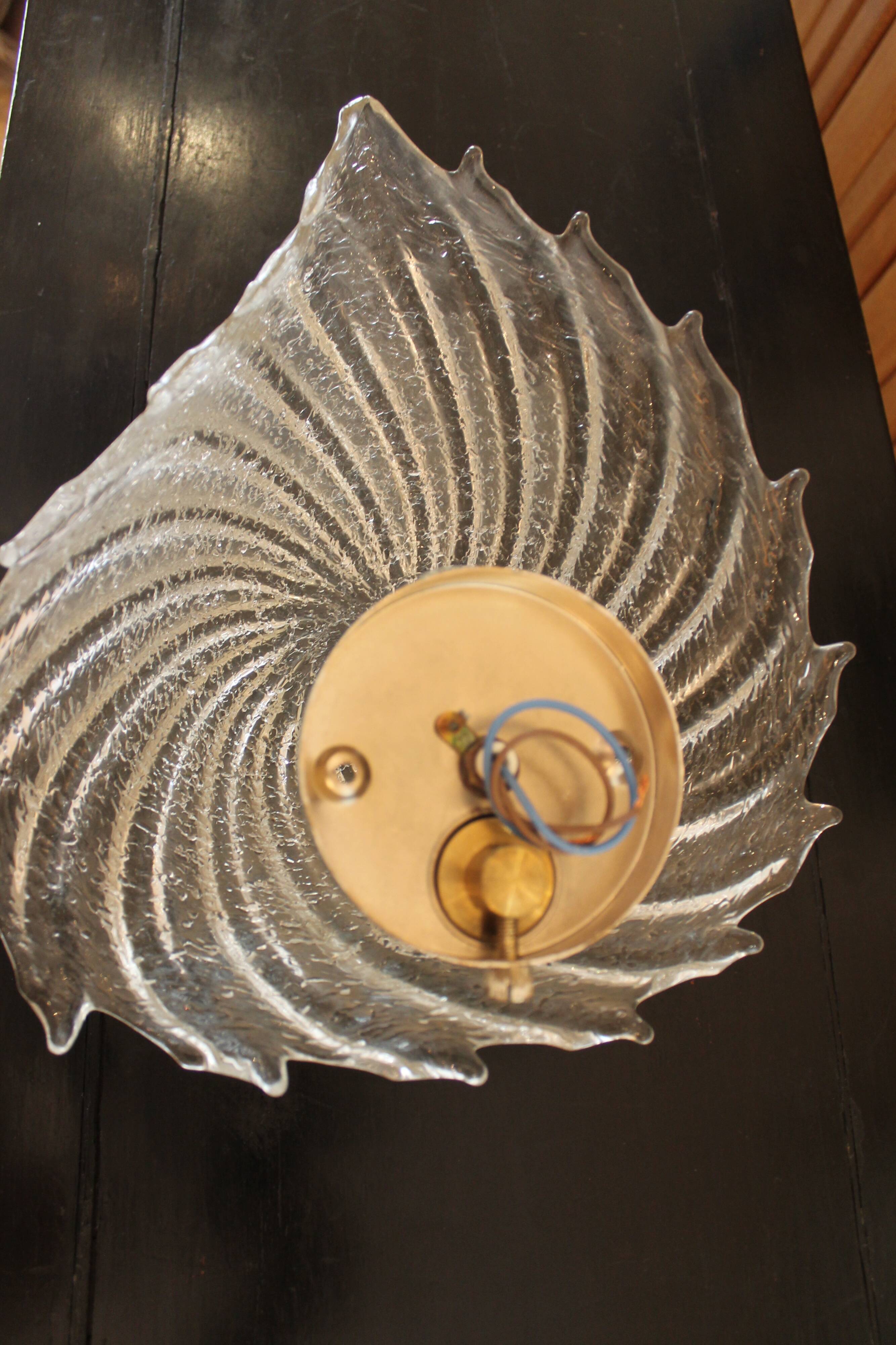 Pair of murano wall lamps