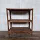 Vintage rattan bamboo wicker bookshelf