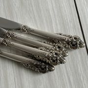 1 antique silver-plated metal knife