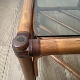 Vintage bamboo coffee table