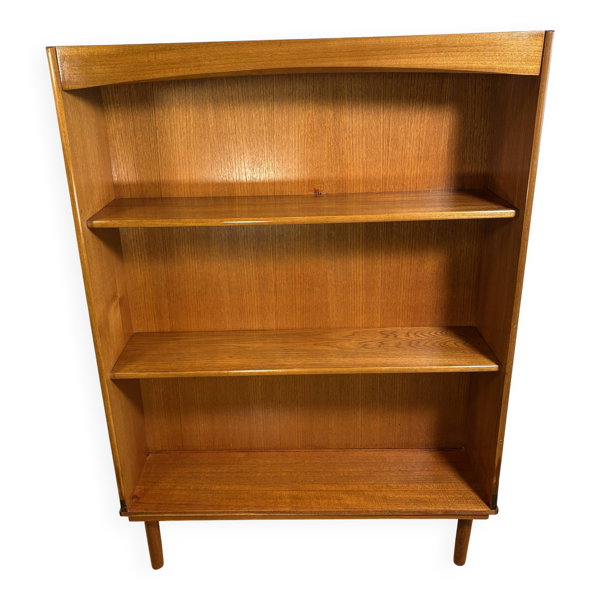 Bibliothèque vintage en teck des années 1960-1970   Style scandinave rétro   Espace