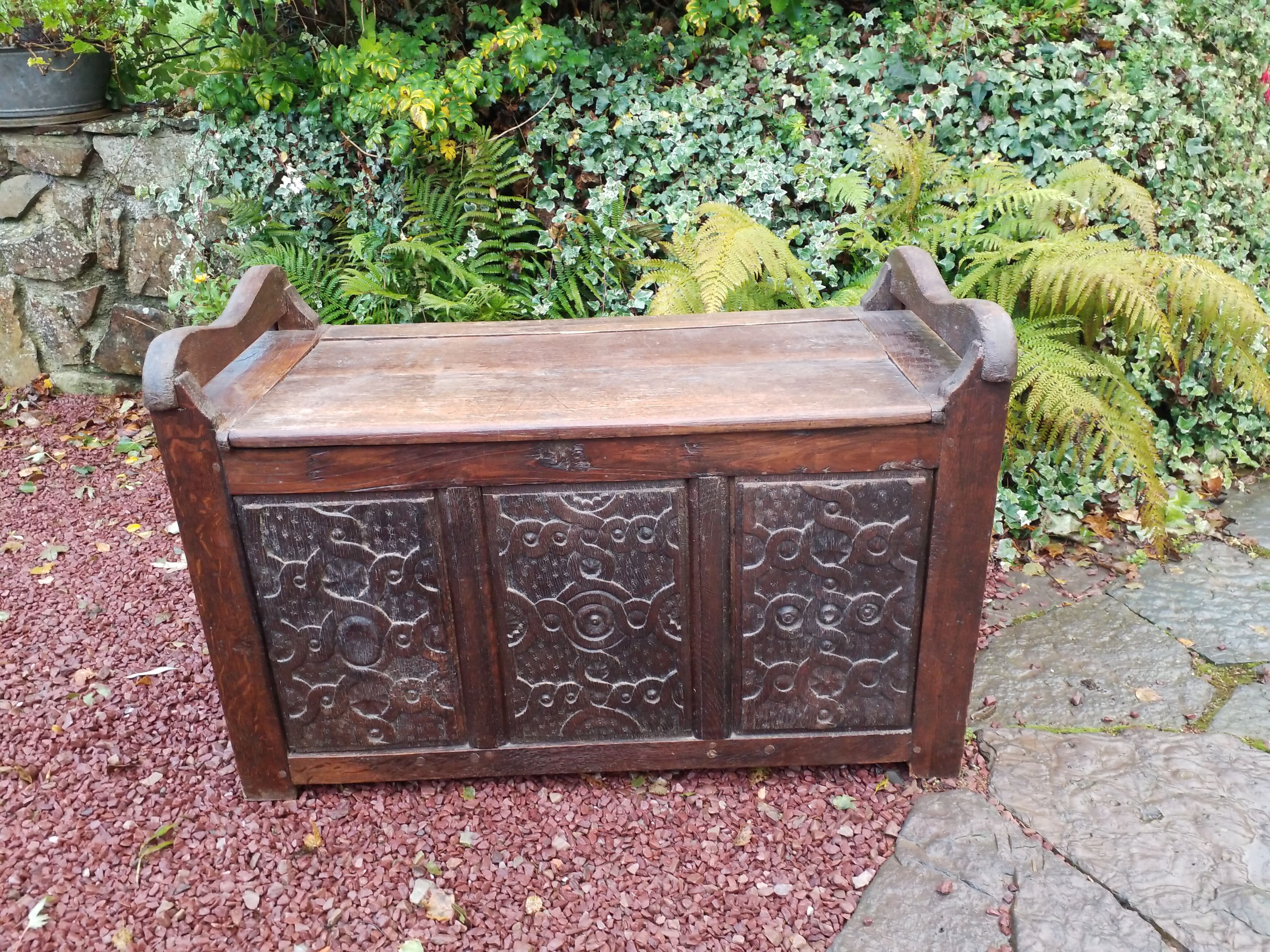 Antique oak chest