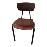 Pagholz chair black lacquered metal and wood circa 1950