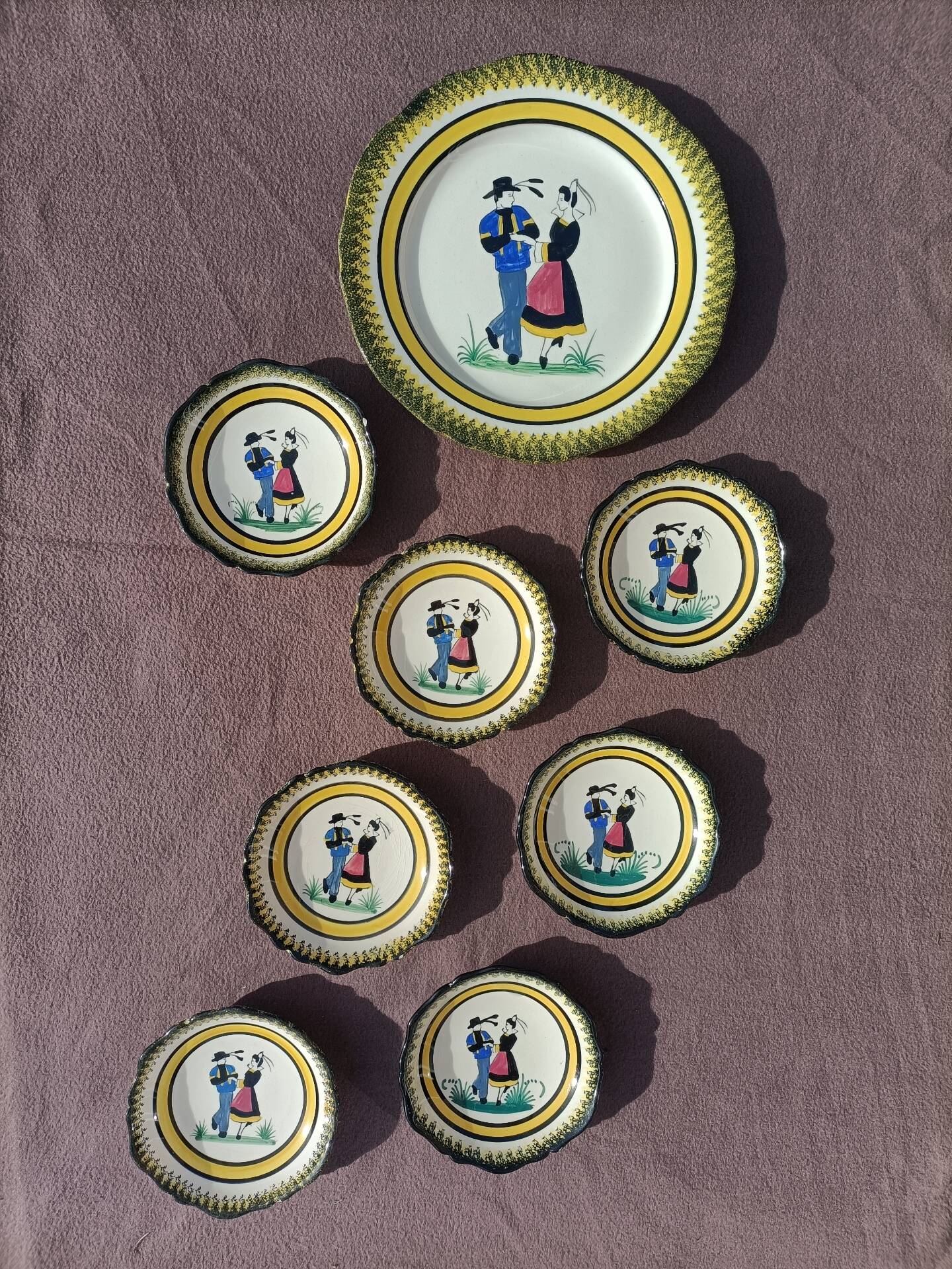 Henriot Quimper bowls