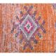 Vintage Turkish Oushak Handmade Cotton Pink Wool Runner Rug 79x362