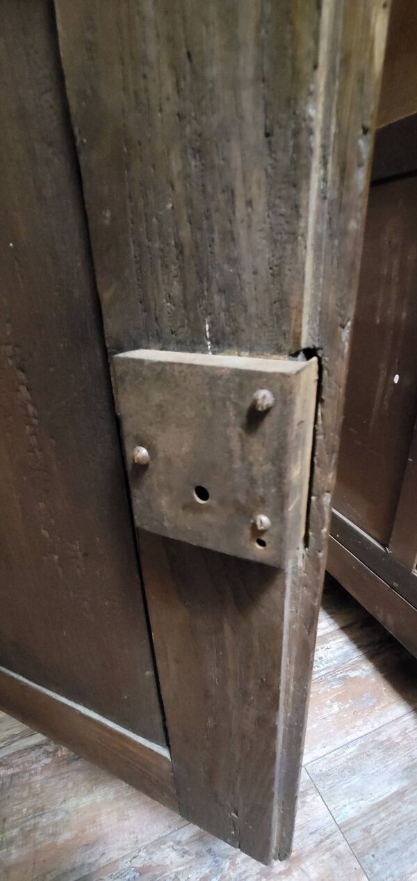 Buffet-Bibliothéque a deux-corps époque Louis XV, réalisé en chêne massif