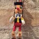 Marionnette Pinocchio en bois peint