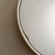 Vintage round mirror from the 70s - cream plastic/resin frame - Ø61cm