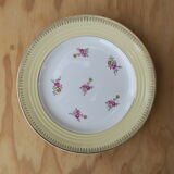 6 assiettes rebord jaune pale Ceranord St Amand