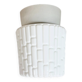 Lustre en porcelaine blanche vintage, années 1970