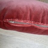 Coussin en velours - rose