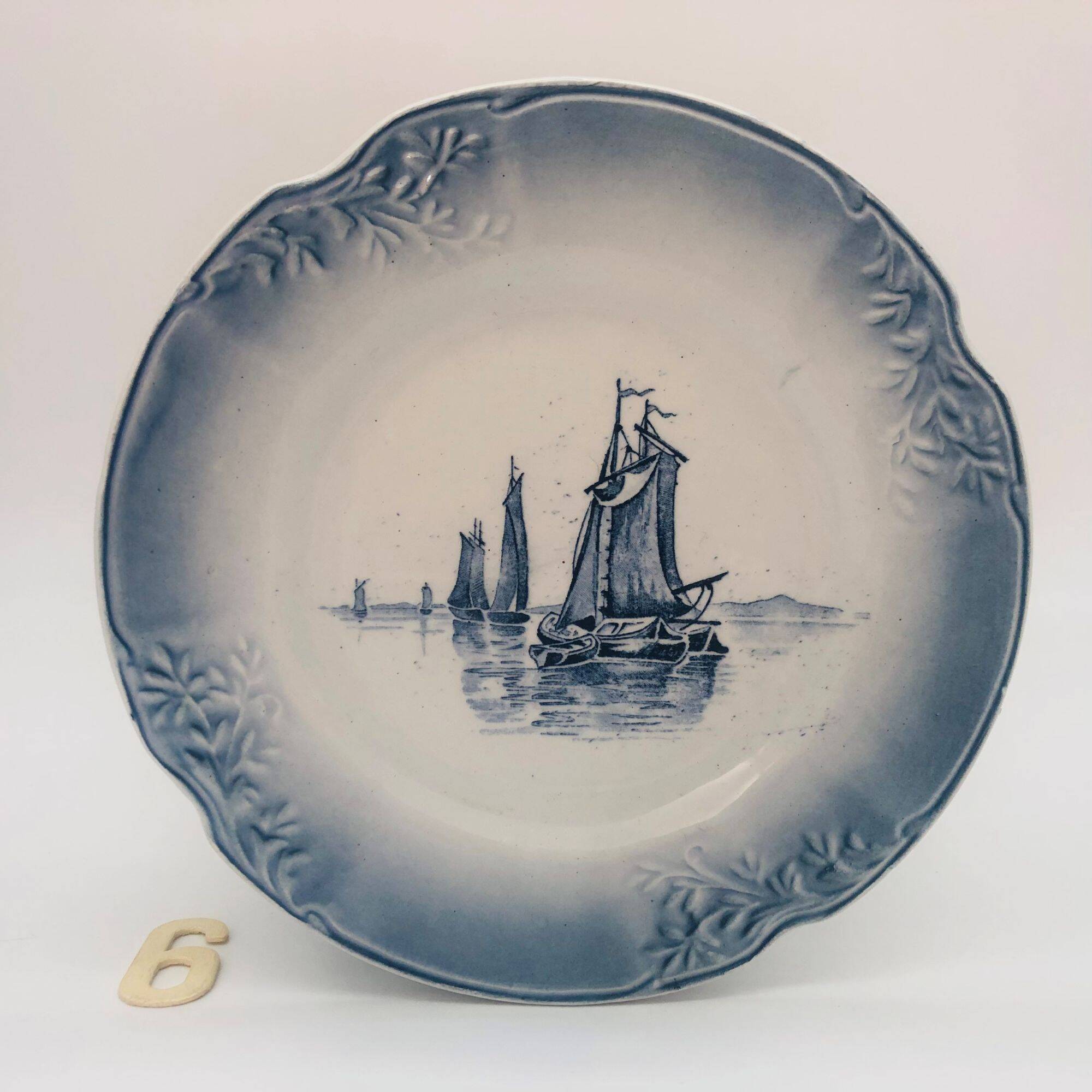 6 "Orchies Nord France" Plates, Marine Model