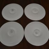 Set of 4 oyster plates Moulin des Loups