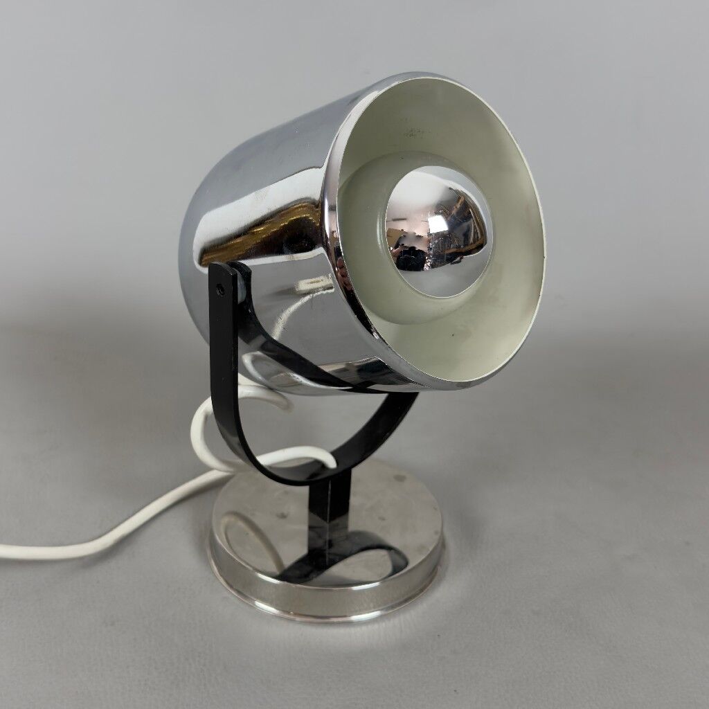 Reggiani Orb table lamp metal eye modernist design Space Age 1970