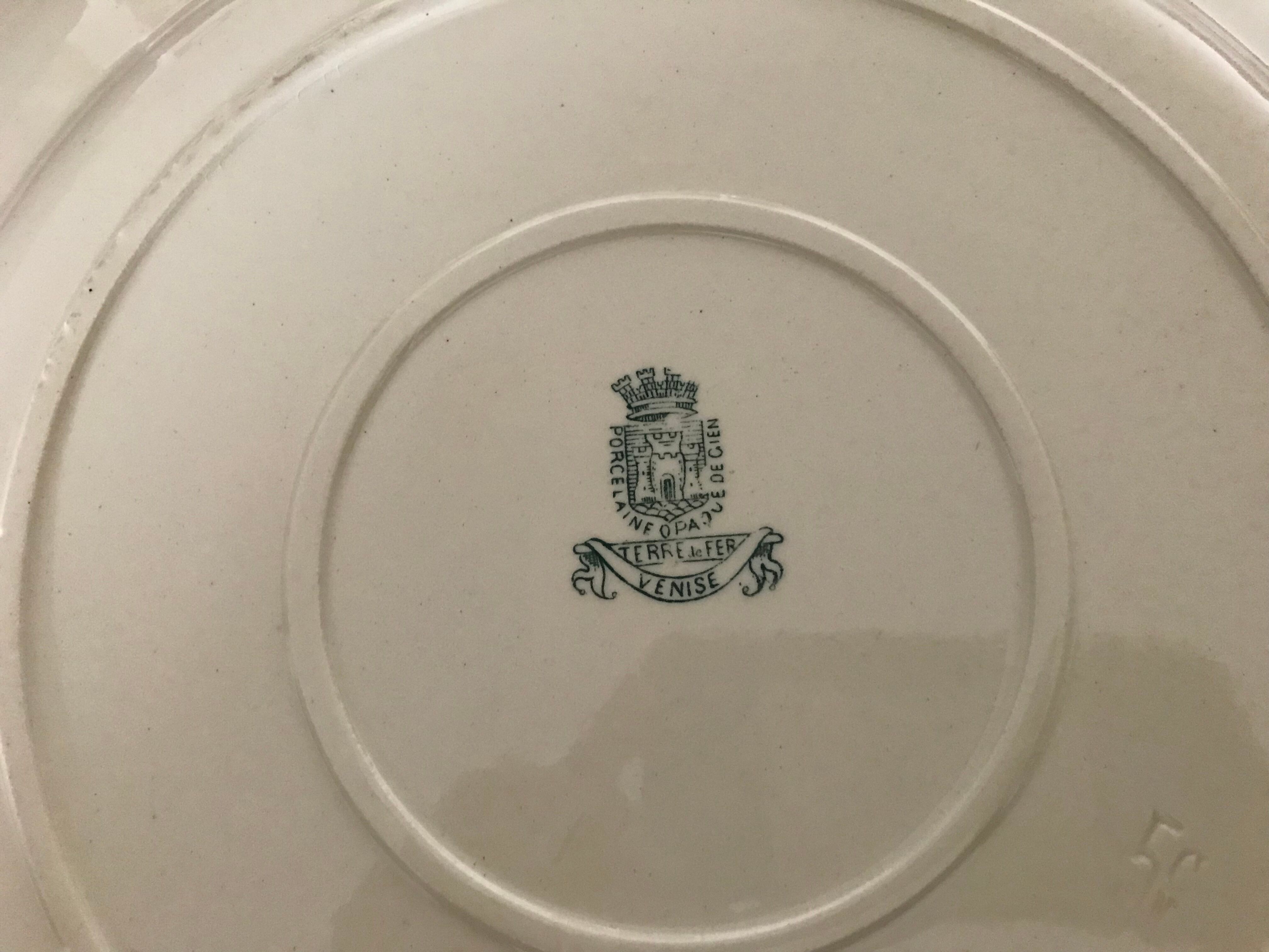 Faience dish from Gien Venice