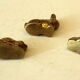 3 solid brass paperweights in the shape of rabbits vintage from the 1960s