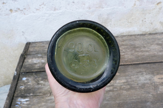 Glass beer bottle Alsatian Breweries Biere de ménage Angouleme