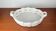 Vintage Italian woven basket in white ceramic