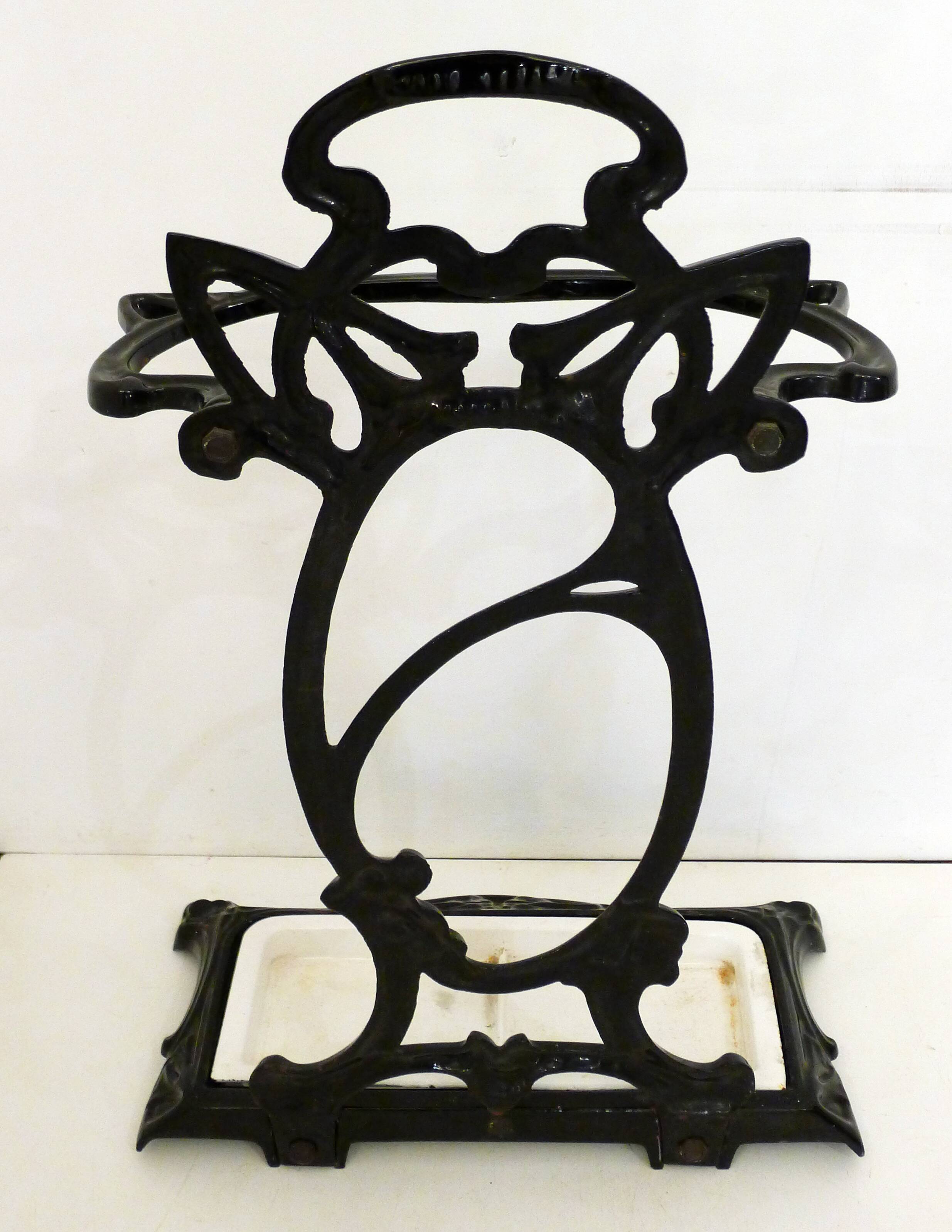 Enameled cast iron umbrella stand