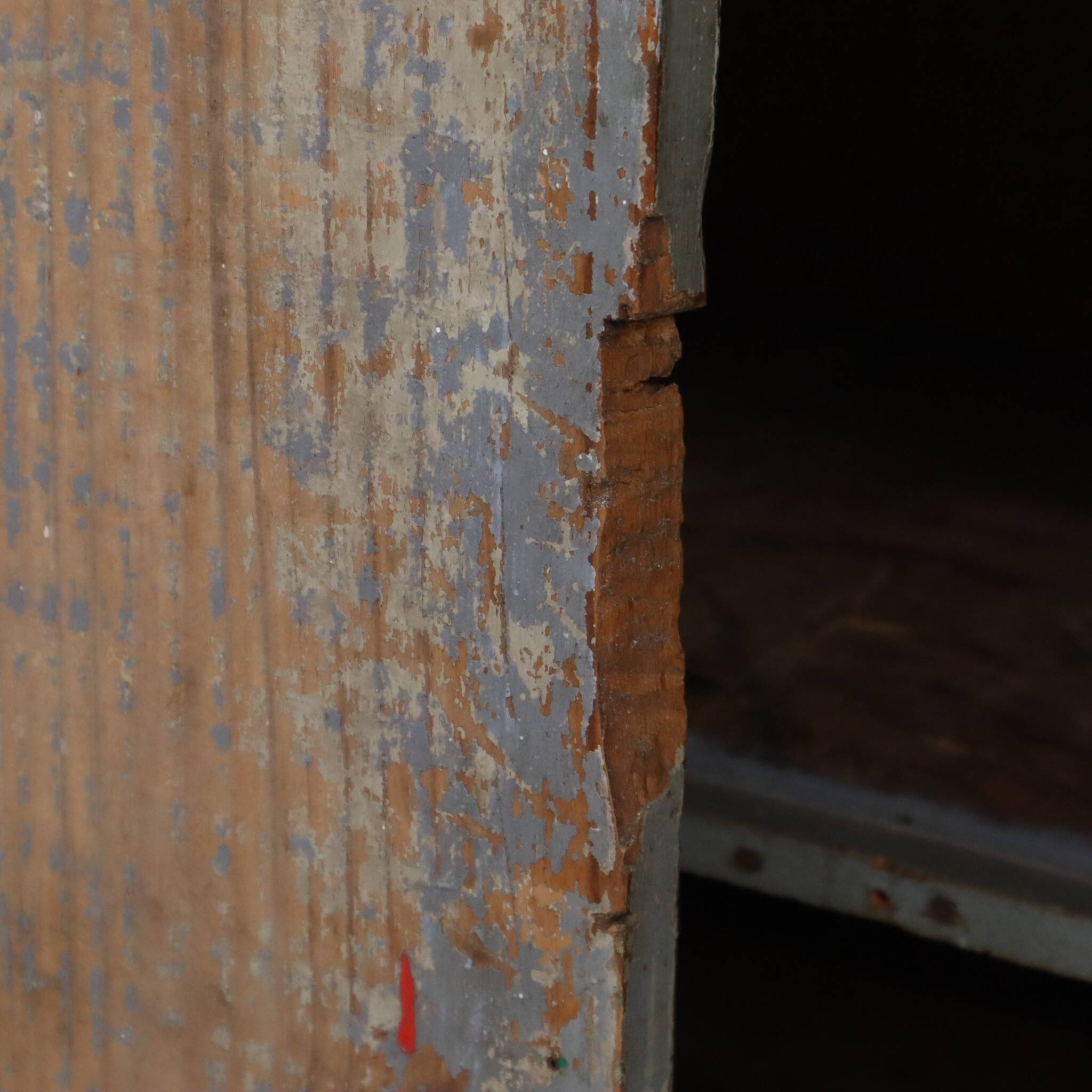 Characterful Old Blue Workbench Sideboard Unique 124cm