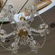 Czech cut crystal chandelier, 6 arms