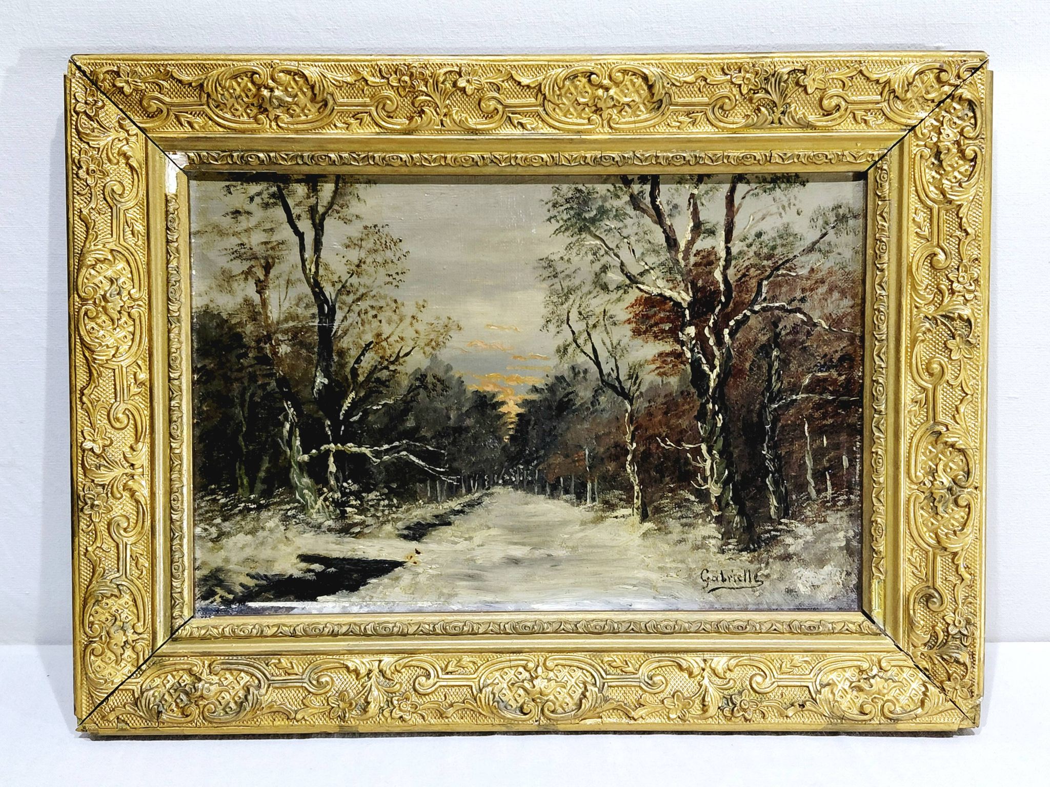 Gabrielle - Oil on Canvas "Snowy Forest"