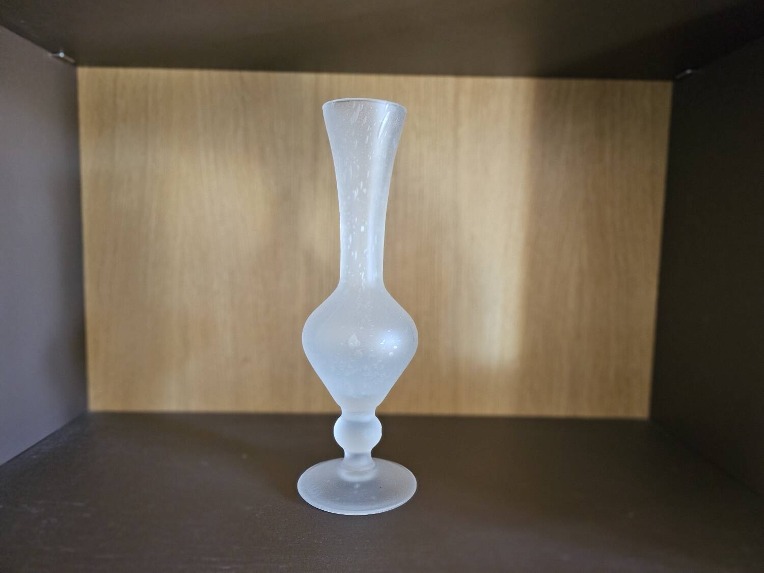 Biot glass soliflore vase