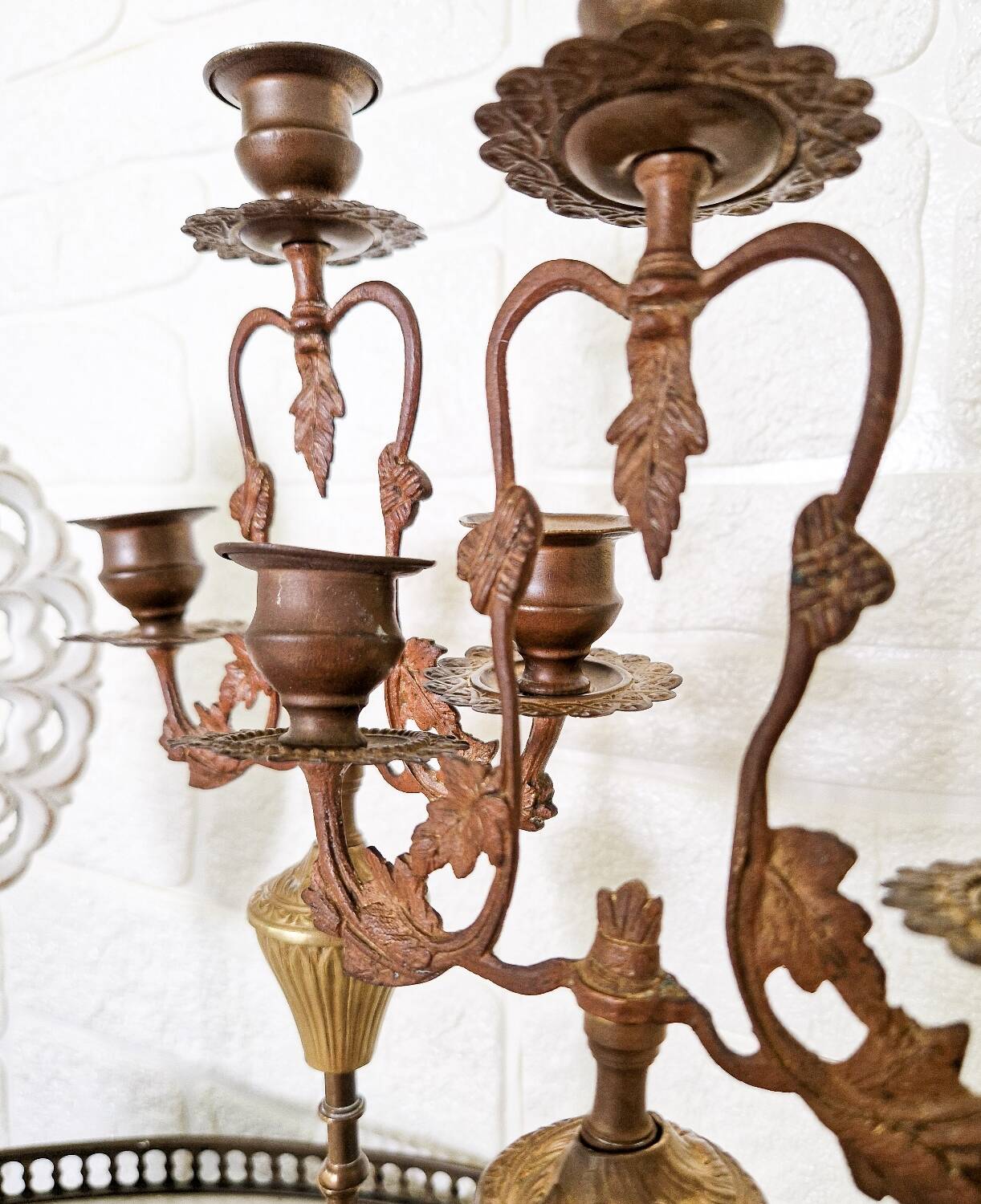 Pair of old XlX th century Napoleon III style candlesticks