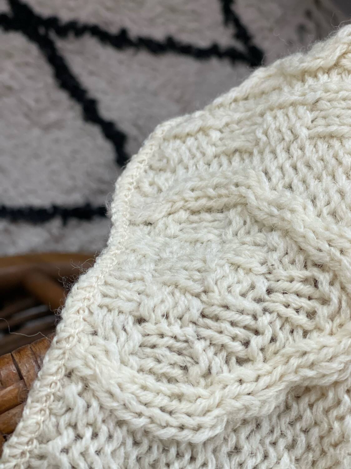 Pure natural wool English blanket