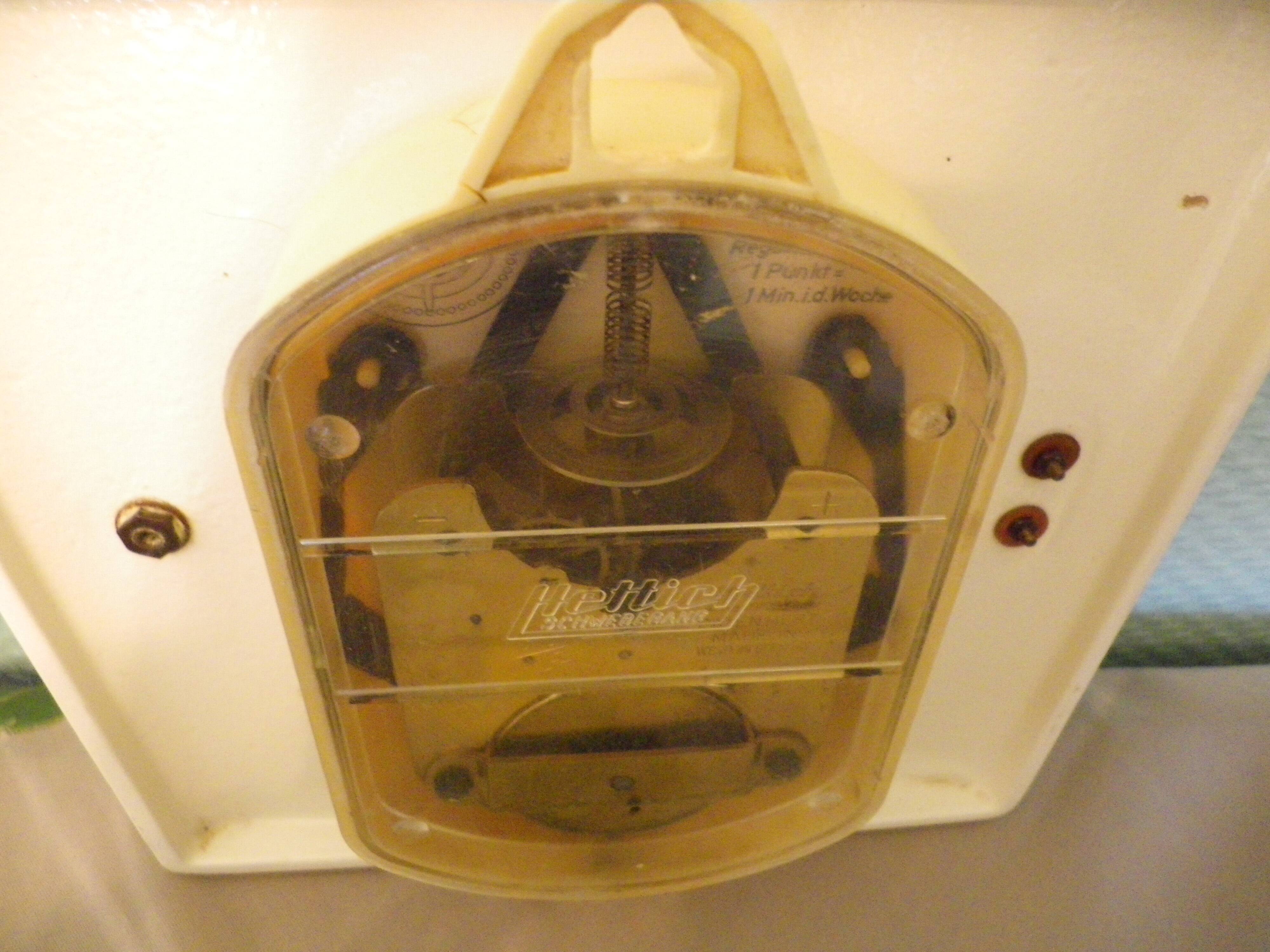 Ceramic wall clock brand hettich germany 1950