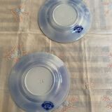 Lot de 2 assiettes à dessert UetC, Sarreguemines modèle Jardinière