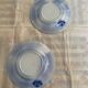 Set of 2 UetC dessert plates, Sarreguemines Jardinière model