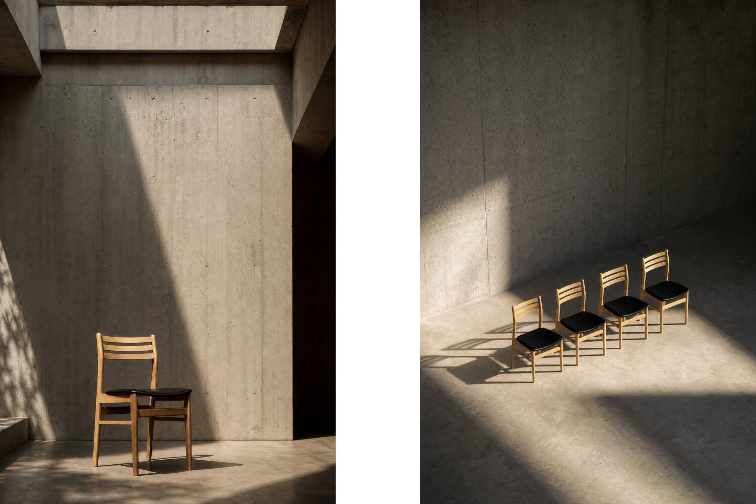Set of 4  Mid-Century Scandinavian Oak Dining Chairs from Sax Møbelfabrik