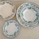 7 plates and a hollow dish model Guadeloupe Saint Amand