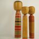 Lot de 3 kokeshi ( taille moyenne )