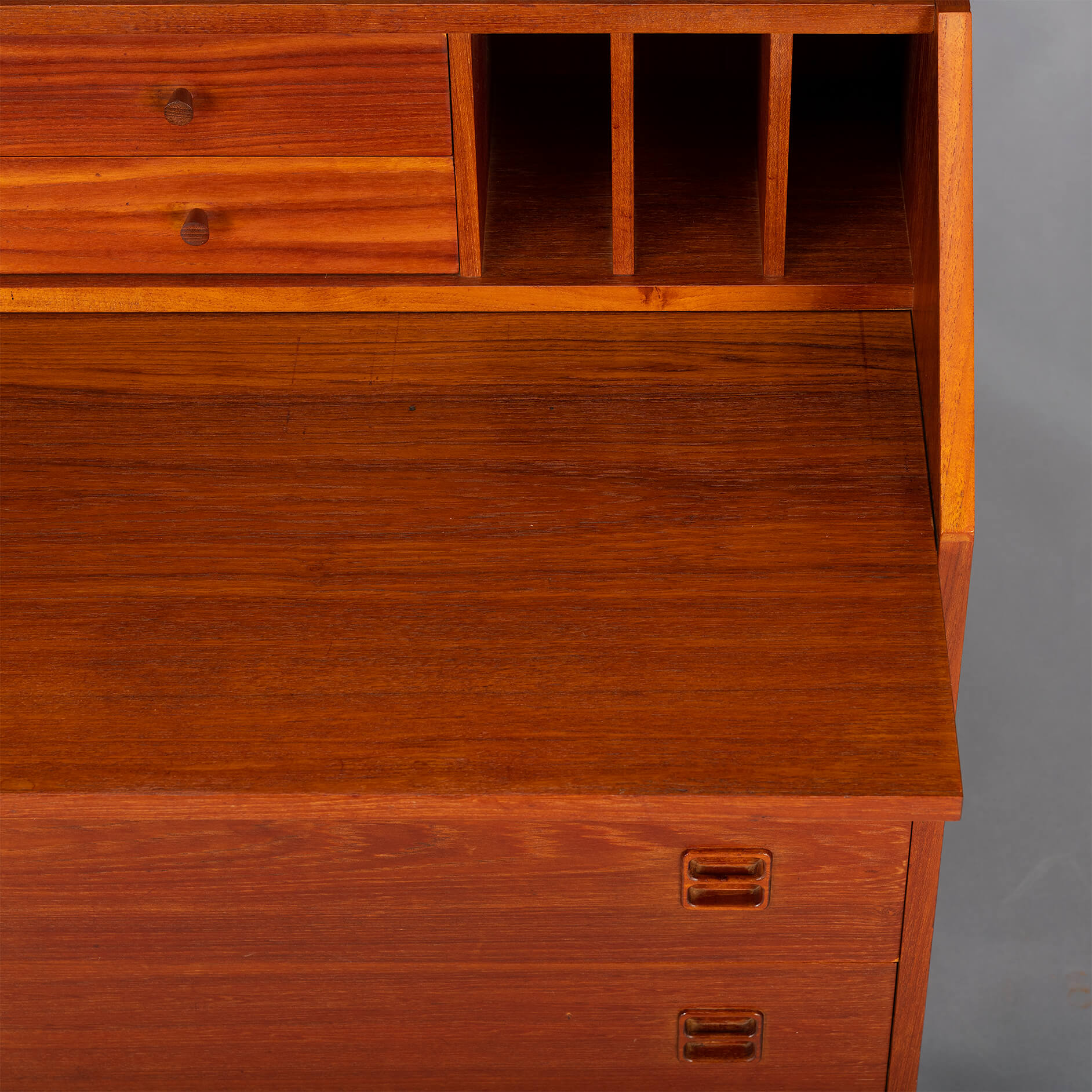 Danish vintage teak secretaire, 1960s