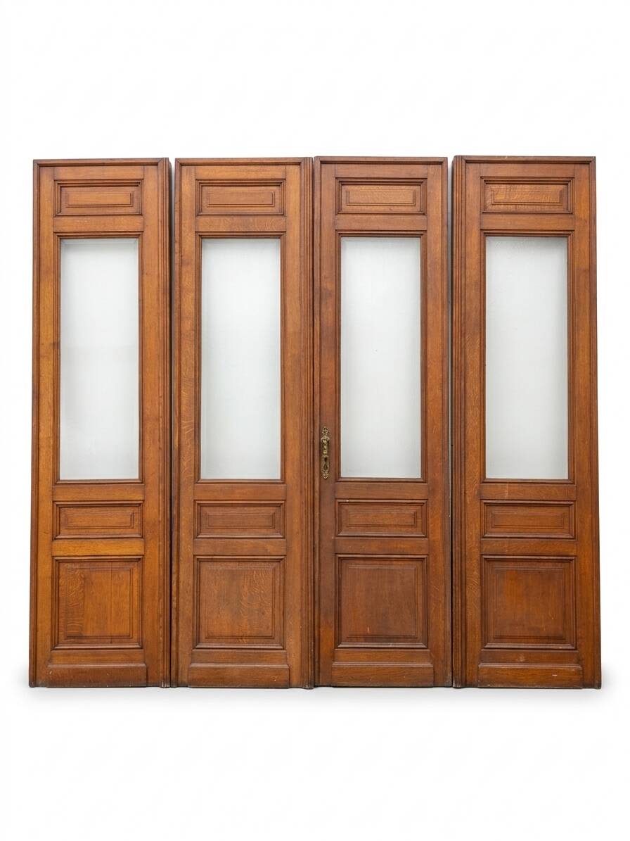 4 solid oak partition doors (high quality)