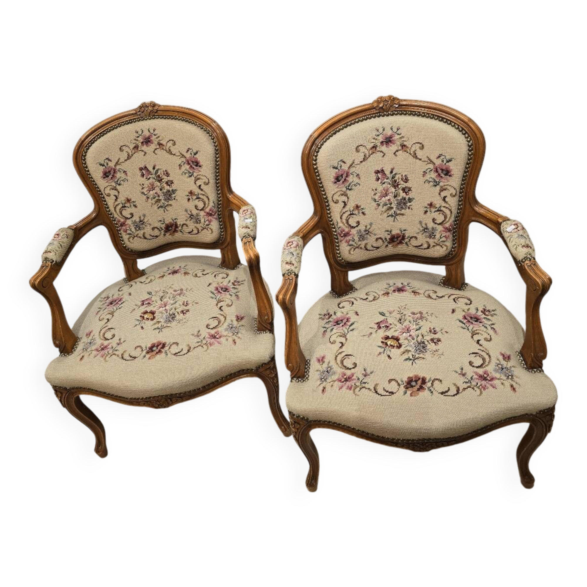 Pair of Louis XV armchairs