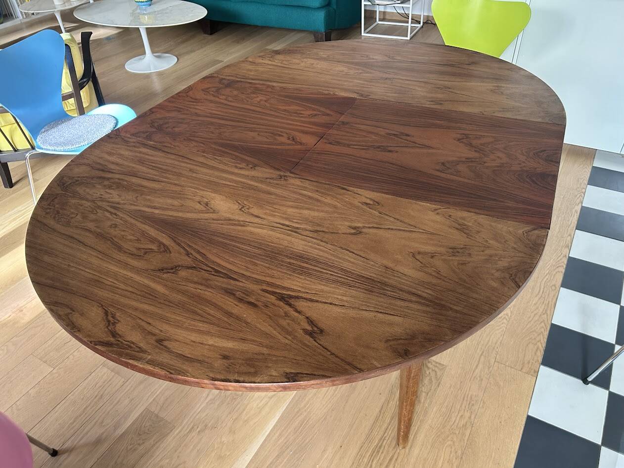 Rosewood table with butterfly extension